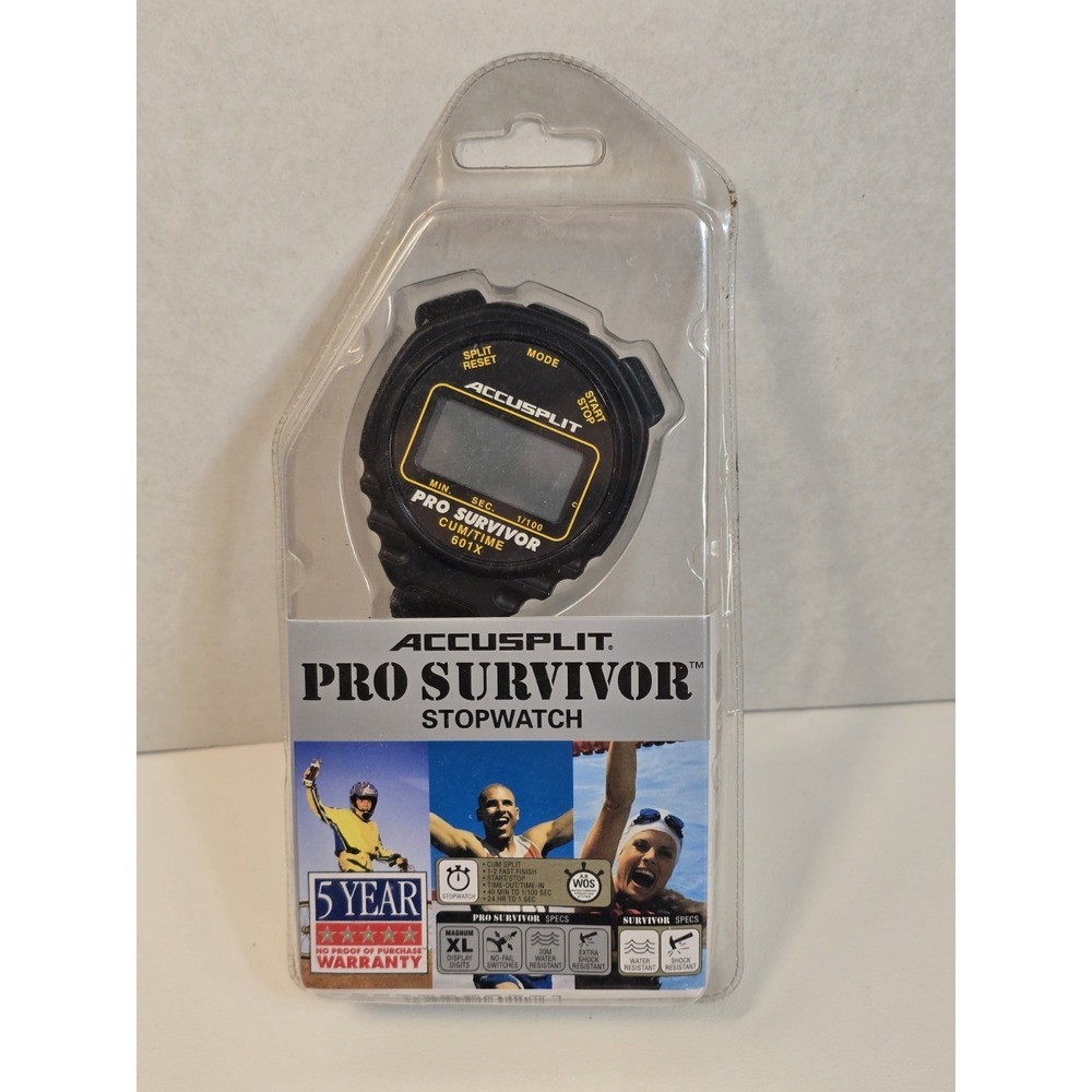 NEW SEALED Pro Survivor Accusplit Stopwatch #A601XBK